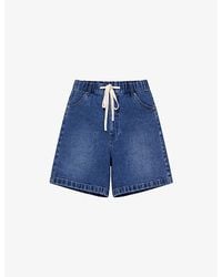 Ro&zo - Drawstring Elasticated-Waist Denim Shorts - Lyst
