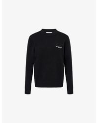 Givenchy - Logo-Embroidered Wool And Cashmere-Blend Jumper - Lyst