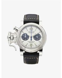 Reselfridges Watches - Pre-Loved Graham Chronofighter Stainless-Steel Automatic Watch - Lyst