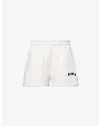 ADANOLA - Varsity Drawstring Cotton-Jersey Shorts - Lyst