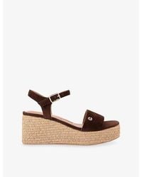 Carvela Kurt Geiger - Portofino Flatform Faux-Leather Sandals - Lyst