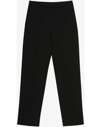 Ted Baker - Devana Tapered-leg High-rise Cropped Stretch-woven Trousers - Lyst