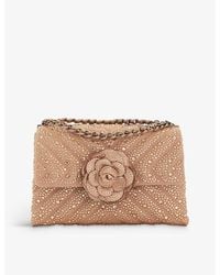 Dune - Richmond Diamante-embellished Quilted Woven Shoulder Bag - Lyst