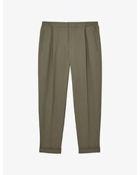 Reiss - Brighton Tapered-Leg Stretch-Woven Trousers - Lyst