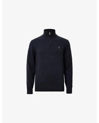 AllSaints - Kilburn Funnel-Neck Wool-Blend Jumper - Lyst