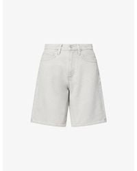 PAIGE - Faye High-Rise Denim Shorts - Lyst
