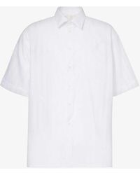 Givenchy - Brand-embroidered Patch-pocket Relaxed-fit Cotton Shirt - Lyst