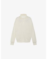 The Row - Corzas Relaxed Polo Cotton-Jersey Sweatshirt - Lyst