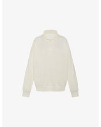 The Row - Corzas Relaxed Polo Cotton-Jersey Sweatshirt - Lyst