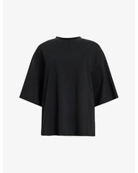 AllSaints - Amelie Crewneck Oversized Cotton T-Shirt - Lyst