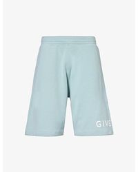 Givenchy - Brand-print Relaxed-fit Cotton-jersey Short - Lyst