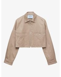 Prada - Chino Cotton Blouson Jacket - Lyst