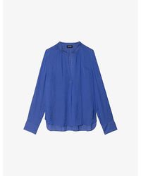Zadig & Voltaire - Tink Long-Sleeved Satin Blouse - Lyst