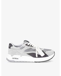 Off-White c/o Virgil Abloh - Kick Off Tag-embellished Leather Low-top Trainers - Lyst