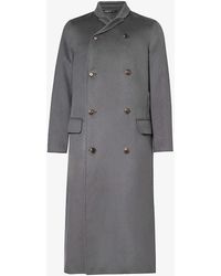 Giorgio Armani - Double-breasted Notched-lapel Regular-fit Cashmere Coat - Lyst