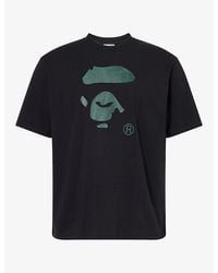 A Bathing Ape - Graphic-Print Short-Sleeve Cotton T-Shirt - Lyst