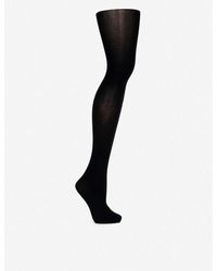 Wolford Women's Black Cotton Velvet Tights