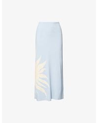 Never Fully Dressed - Sol Doris Ribbed Knit Maxi Skirt - Lyst