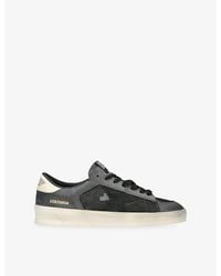 Golden Goose - Stardan Suede And Mesh Trainers - Lyst