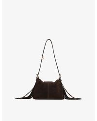 Maje - Miss M Mini Suede Shoulder Bag - Lyst