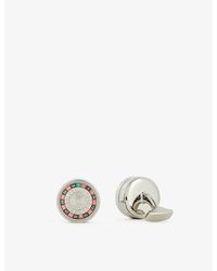 Tateossian - Roulette Palladium-plated Metal Ands Stainless-steel Cufflinks - Lyst