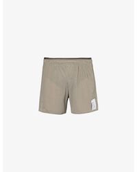 Satisfy - Space-otm 5' Brand-patch Stretch-woven Shorts - Lyst