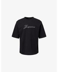Jacquemus - Le Logo-Print Cotton And Hemp-Blend T-Shirt - Lyst