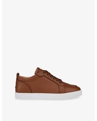 Christian Louboutin - Rantulow Orlato Low-Top Leather Trainers - Lyst
