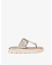 Carvela Kurt Geiger - Pavilion Buckled Leather Sandals - Lyst