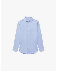 Reiss - Remote Slim-Fit Long-Sleeve Cotton Shirt - Lyst