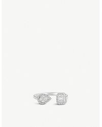 Messika - My Twin Toi & Moi 18ct -gold And 0.45ct Diamond Ring - Lyst