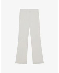 Reiss - Quinn Wide-Leg Stretch-Woven Trousers - Lyst