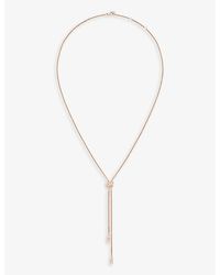 Chaumet - Bee De 18Ct Rose- And 0.27Ct Brilliant-Cut Diamond Pendant Necklace - Lyst