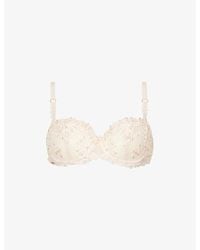 Chantelle - Champs Elysées Stretch-mesh Balconette Bra - Lyst