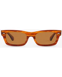 Oliver Peoples - Ov5510su Davri Rectangle-frame Tortoiseshell Acetate Sunglasses - Lyst
