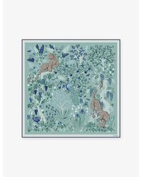 Cartier - Blooming Panthère 90 Silk-Twill Scarf - Lyst