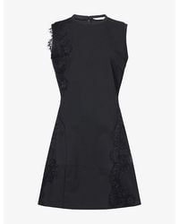 Samsøe & Samsøe - Sarhino Lace-Trim Woven Mini Dress - Lyst