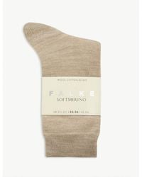 FALKE - High-Rise Wool Socks - Lyst
