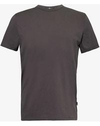 7 For All Mankind - Featherweight Short-sleeve Cotton T-shirt - Lyst