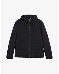Ted Baker - Ovarn Quilted Hooded Stretch-shell Jacket - Lyst