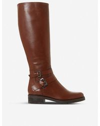 dune upton leather knee boots