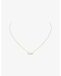 Messika - Move Uno 18Ct And 0.02Ct Diamond Necklace - Lyst