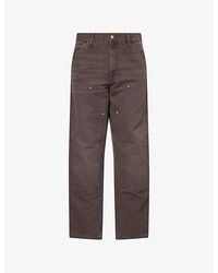 Carhartt - Double-Knee Straight-Leg Cotton Trousers - Lyst