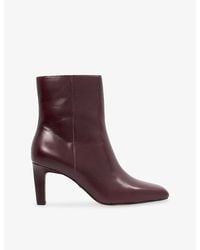 Dune - Ovation Heeled Leather Ankle Boots - Lyst