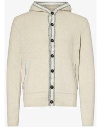 Eleventy - Knitted Regular-fit Stretch Wool And Cashmere-blend Cardigan - Lyst