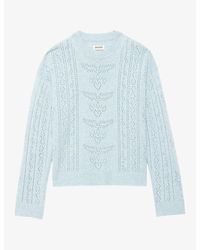 Zadig & Voltaire - Markuz Pointelle-Knit Wool And Cashmere-Blend Jumper - Lyst