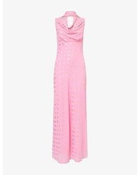 Never Fully Dressed - Sophie Draped Woven Maxi Dress - Lyst