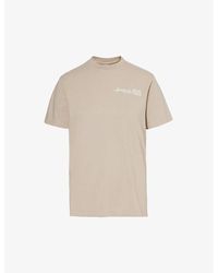 Sporty & Rich - French Logo-print Cotton-jersey T-shirt - Lyst