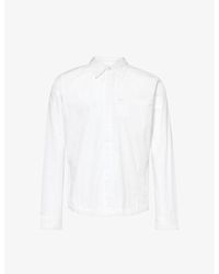 Entire studios - Long-sleeved Chest-pocket Cotton Shirt - Lyst