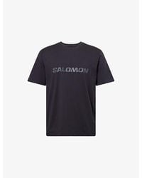 Salomon - Logo-Print Short-Sleeve Cotton T-Shirt - Lyst